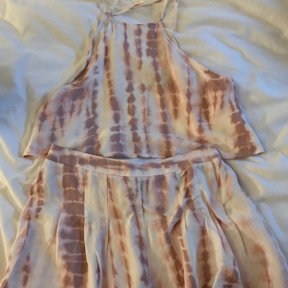 Forever 21 Tie Die Two Piece Set
